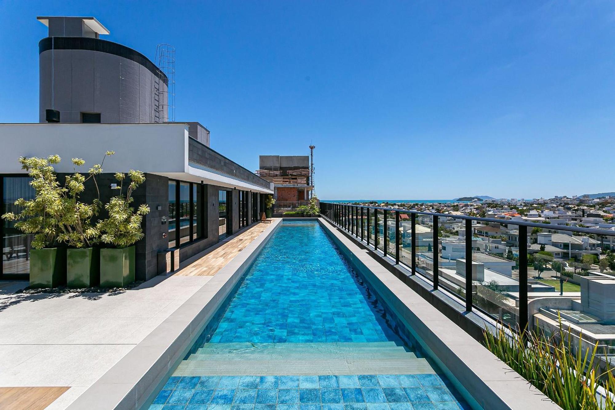 Wi-Fi 300Mb | Rooftop Com Piscina Em Jurere #Ja15 Florianopolis Ngoại thất bức ảnh