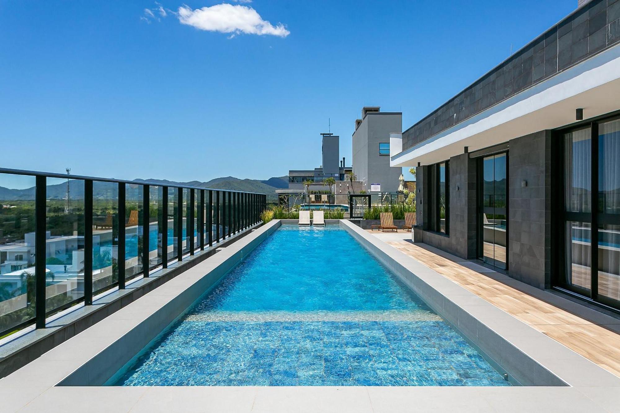 Wi-Fi 300Mb | Rooftop Com Piscina Em Jurere #Ja15 Florianopolis Ngoại thất bức ảnh