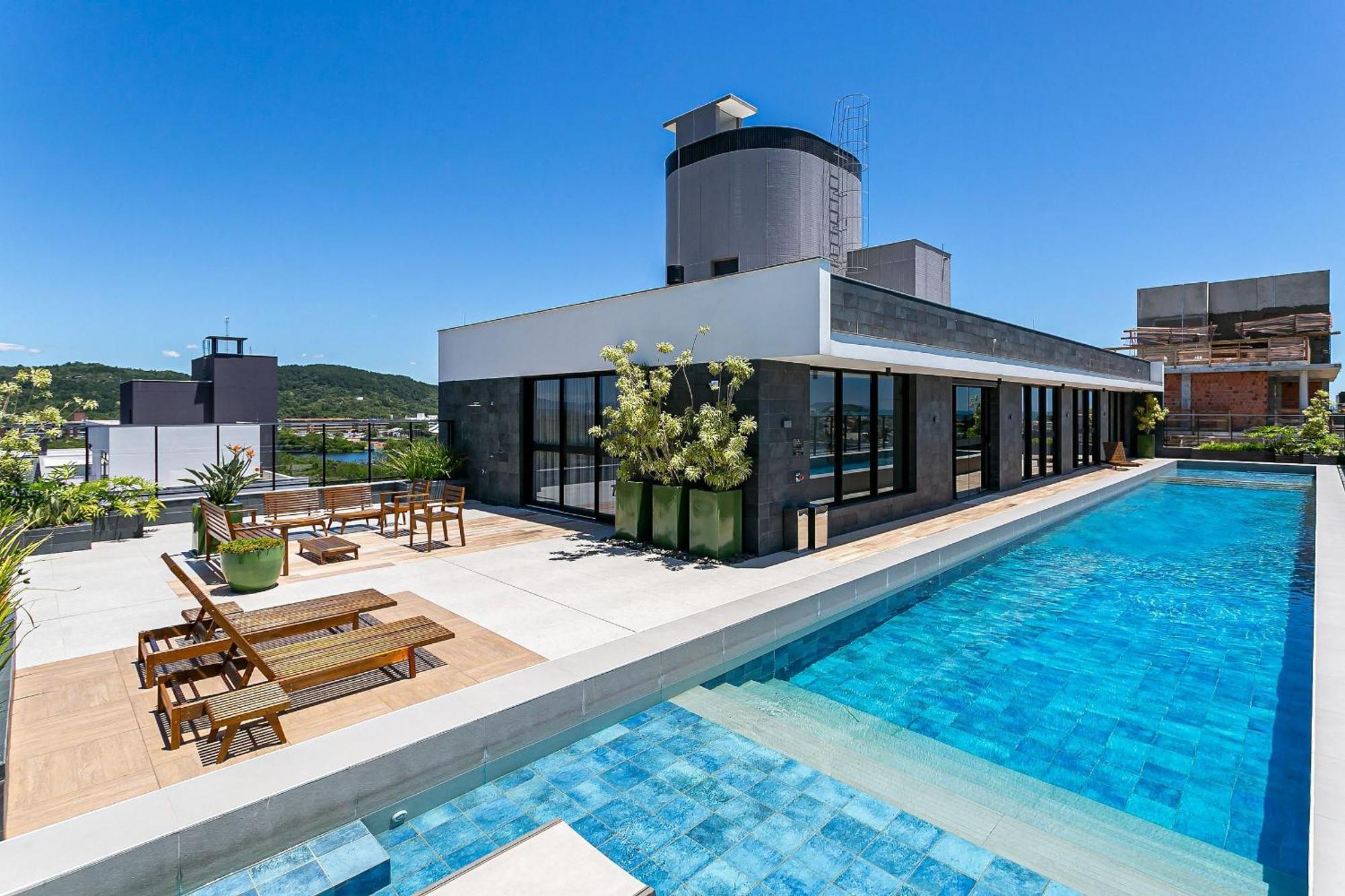 Wi-Fi 300Mb | Rooftop Com Piscina Em Jurere #Ja15 Florianopolis Ngoại thất bức ảnh
